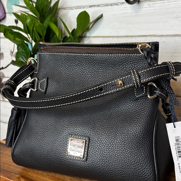 Dooney & Bourke Black Tassel Shoulder Bag - Picture 3 of 13